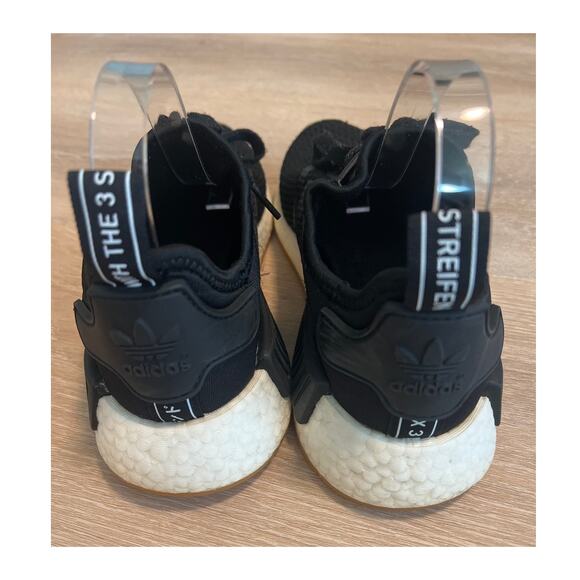 Adidas Originals NMD_R1 BOOST Black White Gum B42200 Mens Size 6 Womens 7.5/8 - Picture 6 of 10